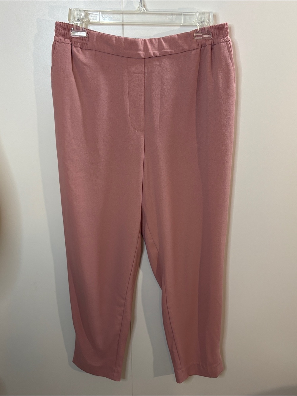 Anthropologie Dusty Rose Pull-On Cropped Trousers Small